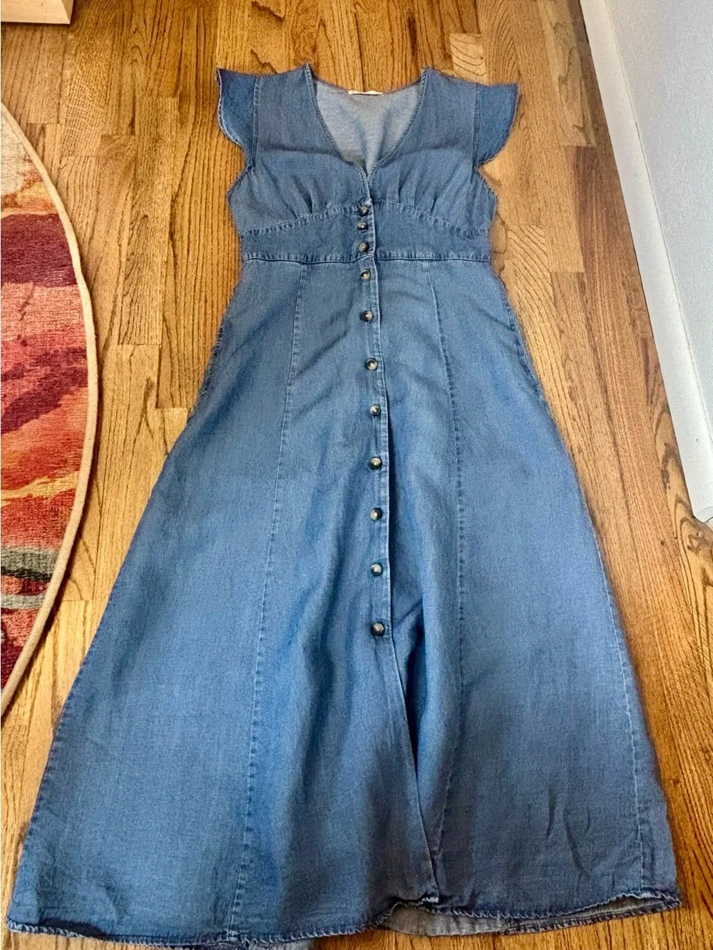 Marine Layer Camila Dress in Light Blue - Picture 9 of 12